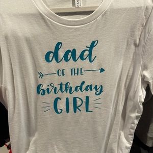 Dad of the birthday girl tshirt sz xl mens